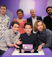 Virtually Famous. Image shows from L to R: Joe Lycett, Chris Stark, Sam Faiers, Kevin McHale, Jake Wood, Seann Walsh, Nish Kumar. Copyright: Talkback / Hungry Bear Media. Virtually Famous. Image shows from L to R: Joe Lycett, Chris Stark, Sam Faiers, Kevin McHale, Jake Wood, Seann Walsh, Nish Kumar. Copyright: Talkback / Hungry Bear Media.