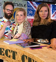 W1A. Image shows from L to R: Barney Lumsden (Alex Beckett), Coco Lomax (Sara Pascoe), Siobhan Sharpe (Jessica Hynes). Copyright: BBC. W1A. Image shows from L to R: Barney Lumsden (Alex Beckett), Coco Lomax (Sara Pascoe), Siobhan Sharpe (Jessica Hynes). Copyright: BBC.