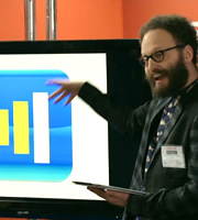 W1A. Barney Lumsden (Alex Beckett). Copyright: BBC. W1A. Barney Lumsden (Alex Beckett). Copyright: BBC.