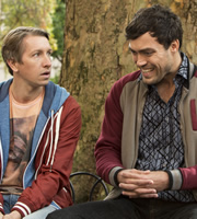 Way To Go. Image shows from L to R: Joey (Ben Heathcote), Phillip (Alex Hassell). Copyright: BBC. Way To Go. Image shows from L to R: Joey (Ben Heathcote), Phillip (Alex Hassell). Copyright: BBC.