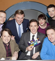 Would I Lie To You?. Image shows from L to R: Robert Webb, David Mitchell, Terry Wogan, Rob Brydon, Katy Wix, Lee Mack, Kevin Bridges. Copyright: Zeppotron. Would I Lie To You?. Image shows from L to R: Robert Webb, David Mitchell, Terry Wogan, Rob Brydon, Katy Wix, Lee Mack, Kevin Bridges. Copyright: Zeppotron.