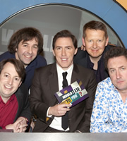 Would I Lie To You?. Image shows from L to R: David Mitchell, David O'Doherty, Rob Brydon, Bill Turnbull, Lee Mack. Copyright: Zeppotron. Would I Lie To You?. Image shows from L to R: David Mitchell, David O'Doherty, Rob Brydon, Bill Turnbull, Lee Mack. Copyright: Zeppotron.