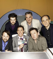 Would I Lie To You?. Image shows from L to R: David Mitchell, Jack Whitehall, Rob Brydon, Jim Carter, Lee Mack, Armando Iannucci. Copyright: Zeppotron. Would I Lie To You?. Image shows from L to R: David Mitchell, Jack Whitehall, Rob Brydon, Jim Carter, Lee Mack, Armando Iannucci. Copyright: Zeppotron.