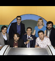Would I Lie To You?. Image shows from L to R: Susan Calman, Richard Osman, David Mitchell, Rob Brydon, Carol Kirkwood, Lee Mack, David O'Doherty. Copyright: Zeppotron. Would I Lie To You?. Image shows from L to R: Susan Calman, Richard Osman, David Mitchell, Rob Brydon, Carol Kirkwood, Lee Mack, David O'Doherty. Copyright: Zeppotron.