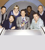 Would I Lie To You?. Image shows from L to R: Jon Richardson, David Mitchell, Sarah Millican, Rob Brydon, David Harewood, Lee Mack, Bob Mortimer. Copyright: Zeppotron. Would I Lie To You?. Image shows from L to R: Jon Richardson, David Mitchell, Sarah Millican, Rob Brydon, David Harewood, Lee Mack, Bob Mortimer. Copyright: Zeppotron.