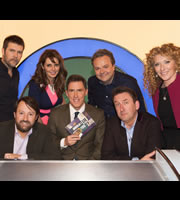 Would I Lie To You?. Image shows from L to R: Rhod Gilbert, David Mitchell, Carol Vorderman, Rob Brydon, Hal Cruttenden, Lee Mack, Kelly Hoppen. Copyright: Zeppotron. Would I Lie To You?. Image shows from L to R: Rhod Gilbert, David Mitchell, Carol Vorderman, Rob Brydon, Hal Cruttenden, Lee Mack, Kelly Hoppen. Copyright: Zeppotron.