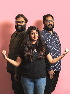 But... Where Are You Really From?. Image shows from L to R: Sunil Patel, Nimisha Odedra, Eshaan Akbar. But... Where Are You Really From?. Image shows from L to R: Sunil Patel, Nimisha Odedra, Eshaan Akbar.