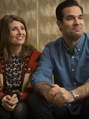 Catastrophe. Image shows from L to R: Sharon (Sharon Horgan), Rob (Rob Delaney). Copyright: Avalon Television. Catastrophe. Image shows from L to R: Sharon (Sharon Horgan), Rob (Rob Delaney). Copyright: Avalon Television.