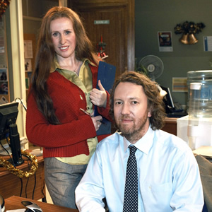 The Catherine Tate Show. Image shows from L to R: Catherine Tate, Richard Lumsden. Copyright: Tiger Aspect Productions / BBC. The Catherine Tate Show. Image shows from L to R: Catherine Tate, Richard Lumsden. Copyright: Tiger Aspect Productions / BBC.