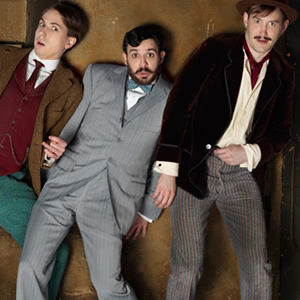 Chickens. Image shows from L to R: George (Joe Thomas), Cecil (Simon Bird), Bert (Jonny Sweet). Copyright: Big Talk Productions. Chickens. Image shows from L to R: George (Joe Thomas), Cecil (Simon Bird), Bert (Jonny Sweet). Copyright: Big Talk Productions.