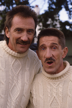 ChuckleVision. Image shows from L to R: Paul Chuckle (Paul Elliott), Barry Chuckle (Barry Elliott). Copyright: BBC. ChuckleVision. Image shows from L to R: Paul Chuckle (Paul Elliott), Barry Chuckle (Barry Elliott). Copyright: BBC.