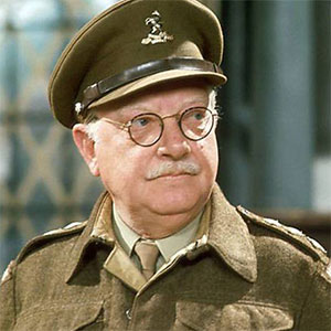 Dad's Army. Captain Mainwaring (Arthur Lowe). Copyright: BBC. Dad's Army. Captain Mainwaring (Arthur Lowe). Copyright: BBC.