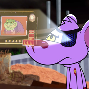 Danger Mouse. Image shows from L to R: Baron Greenback, Danger Mouse. Copyright: FremantleMedia. Danger Mouse. Image shows from L to R: Baron Greenback, Danger Mouse. Copyright: FremantleMedia.