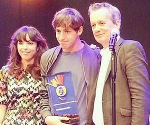 Edinburgh Comedy Awards 2014. Image shows from L to R: Bridget Christie, Alex Edelman, Frank Skinner. Edinburgh Comedy Awards 2014. Image shows from L to R: Bridget Christie, Alex Edelman, Frank Skinner.