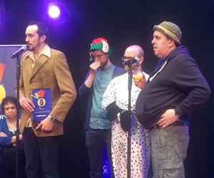 Edinburgh Comedy Awards 2014 - Funz and Gamez. Image shows from L to R: Phil Ellis, James Meehan, Will Duggan, Mick Ferry. Edinburgh Comedy Awards 2014 - Funz and Gamez. Image shows from L to R: Phil Ellis, James Meehan, Will Duggan, Mick Ferry.