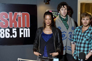 FM. Image shows from L to R: Jane Edwards (Nina Sosanya), Lindsay Carol (Chris O'Dowd), Dom Cox (Kevin Bishop). Copyright: Granada Productions. FM. Image shows from L to R: Jane Edwards (Nina Sosanya), Lindsay Carol (Chris O'Dowd), Dom Cox (Kevin Bishop). Copyright: Granada Productions.
