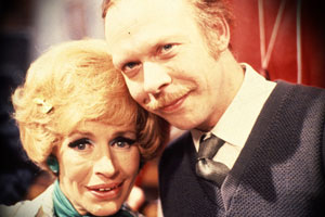George & Mildred. Image shows from L to R: Mildred Roper (Yootha Joyce), George Roper (Brian Murphy). Copyright: Thames Television. George & Mildred. Image shows from L to R: Mildred Roper (Yootha Joyce), George Roper (Brian Murphy). Copyright: Thames Television.