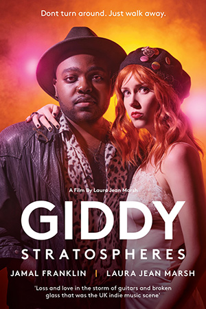 Giddy Stratospheres. Image shows from L to R: Daniel (Jamal Franklin), Laura (Laura Jean Marsh). Giddy Stratospheres. Image shows from L to R: Daniel (Jamal Franklin), Laura (Laura Jean Marsh).