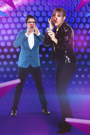 Mel & Sue - Let's Sing And Dance For Comic Relief. Image shows from L to R: Sue Perkins, Mel Giedroyc. Copyright: BBC. Mel & Sue - Let's Sing And Dance For Comic Relief. Image shows from L to R: Sue Perkins, Mel Giedroyc. Copyright: BBC.