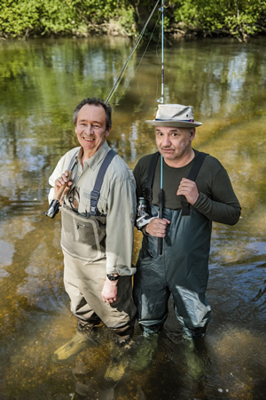 Mortimer & Whitehouse: Gone Fishing. Image shows from L to R: Paul Whitehouse, Bob Mortimer. Copyright: Owl Power. Mortimer & Whitehouse: Gone Fishing. Image shows from L to R: Paul Whitehouse, Bob Mortimer. Copyright: Owl Power.