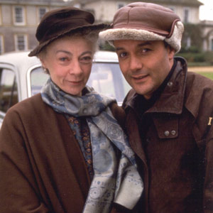 Mulberry. Image shows from L to R: Miss Farnaby (Geraldine McEwan), Mulberry (Karl Howman). Copyright: BBC. Mulberry. Image shows from L to R: Miss Farnaby (Geraldine McEwan), Mulberry (Karl Howman). Copyright: BBC.