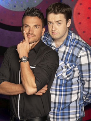 Odd One In. Image shows from L to R: Peter Andre, Jason Manford. Copyright: Zeppotron. Odd One In. Image shows from L to R: Peter Andre, Jason Manford. Copyright: Zeppotron.