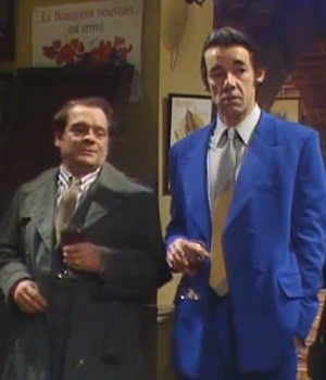 Only Fools And Horses. Image shows from L to R: Del (David Jason), Trigger (Roger Lloyd Pack). Copyright: BBC. Only Fools And Horses. Image shows from L to R: Del (David Jason), Trigger (Roger Lloyd Pack). Copyright: BBC.