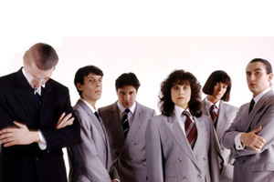 On The Hour. Image shows from L to R: Chris Morris, David Schneider, Patrick Marber, Rebecca Front, Doon Mackichan, Steve Coogan, Chris Morris, David Schneider, Patrick Marber, Rebecca Front, Doon Mackichan, Steve Coogan. Copyright: BBC. On The Hour. Image shows from L to R: Chris Morris, David Schneider, Patrick Marber, Rebecca Front, Doon Mackichan, Steve Coogan, Chris Morris, David Schneider, Patrick Marber, Rebecca Front, Doon Mackichan, Steve Coogan. Copyright: BBC.
