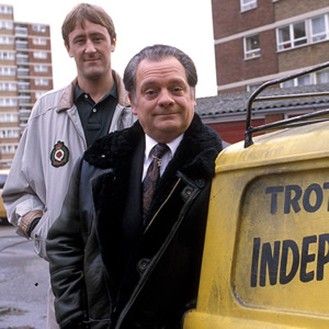 Only Fools And Horses. Image shows from L to R: Rodney (Nicholas Lyndhurst), Del (David Jason). Copyright: BBC. Only Fools And Horses. Image shows from L to R: Rodney (Nicholas Lyndhurst), Del (David Jason). Copyright: BBC.