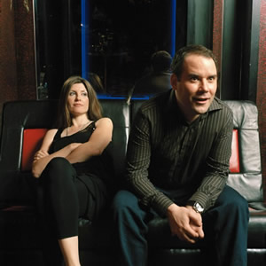Pulling. Image shows from L to R: Donna (Sharon Horgan), Karl (Cavan Clerkin). Copyright: Silver River. Pulling. Image shows from L to R: Donna (Sharon Horgan), Karl (Cavan Clerkin). Copyright: Silver River.