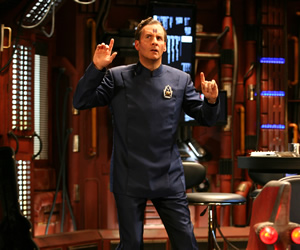 Red Dwarf. Rimmer (Chris Barrie). Copyright: Grant Naylor Productions / BBC. Red Dwarf. Rimmer (Chris Barrie). Copyright: Grant Naylor Productions / BBC.