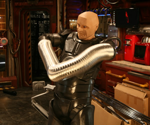 Red Dwarf. Kryten (Robert Llewellyn). Copyright: Grant Naylor Productions / BBC. Red Dwarf. Kryten (Robert Llewellyn). Copyright: Grant Naylor Productions / BBC.