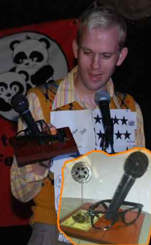 Robert White with Malcolm Hardee. Robert White. Robert White with Malcolm Hardee. Robert White.