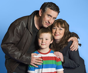 Sunshine. Image shows from L to R: Bing Crosby (Steve Coogan), Joe Crosby (Dominic Senior), Bernadette Crosby (Lisa Millett). Copyright: Jellylegs / BBC. Sunshine. Image shows from L to R: Bing Crosby (Steve Coogan), Joe Crosby (Dominic Senior), Bernadette Crosby (Lisa Millett). Copyright: Jellylegs / BBC.
