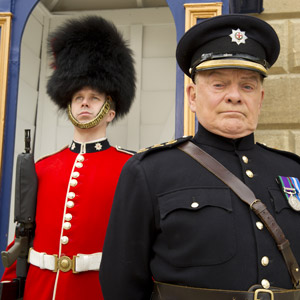The Royal Bodyguard. Captain Guy Hubble (David Jason). Copyright: Hat Trick Productions / Busby Productions. The Royal Bodyguard. Captain Guy Hubble (David Jason). Copyright: Hat Trick Productions / Busby Productions.