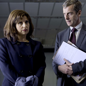 The Thick Of It. Image shows from L to R: Nicola Murray (Rebecca Front), Malcolm Tucker (Peter Capaldi). Copyright: BBC. The Thick Of It. Image shows from L to R: Nicola Murray (Rebecca Front), Malcolm Tucker (Peter Capaldi). Copyright: BBC.
