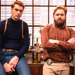 Top Coppers. Image shows from L to R: John Mahogany (Steen Raskopoulos), Mitch Rust (John Kearns). Copyright: Roughcut Television. Top Coppers. Image shows from L to R: John Mahogany (Steen Raskopoulos), Mitch Rust (John Kearns). Copyright: Roughcut Television.