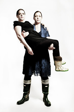 Trodd En Bratt Say 'Well Done You'. Image shows from L to R: Ruth Bratt, Lucy Trodd. Copyright: Lucky Giant. Trodd En Bratt Say 'Well Done You'. Image shows from L to R: Ruth Bratt, Lucy Trodd. Copyright: Lucky Giant.