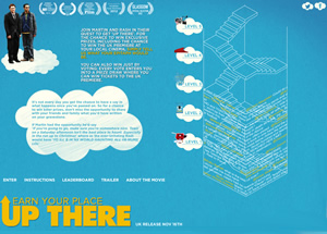 Up There Game Website. Copyright: Wilder Films. Up There Game Website. Copyright: Wilder Films.