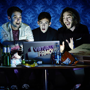 Virtually Famous. Image shows from L to R: Chris Stark, Seann Walsh. Copyright: Talkback / Hungry Bear Media. Virtually Famous. Image shows from L to R: Chris Stark, Seann Walsh. Copyright: Talkback / Hungry Bear Media.