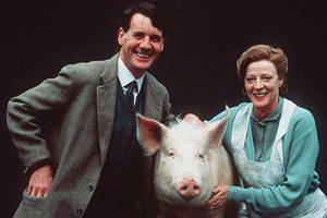 A Private Function. Image shows from L to R: Gilbert Chilvers (Michael Palin), Joyce Chilvers (Maggie Smith). A Private Function. Image shows from L to R: Gilbert Chilvers (Michael Palin), Joyce Chilvers (Maggie Smith).