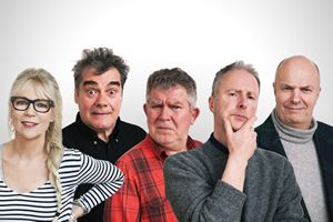 The Absolutely Radio Show. Image shows from L to R: Morwenna Banks, Gordon Kennedy, Moray Hunter, John Sparkes, Pete Baikie. The Absolutely Radio Show. Image shows from L to R: Morwenna Banks, Gordon Kennedy, Moray Hunter, John Sparkes, Pete Baikie.