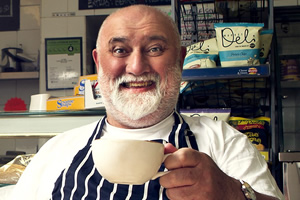 Alexei Sayle's Imaginary Sandwich Bar. Alexei Sayle. Copyright: BBC. Alexei Sayle's Imaginary Sandwich Bar. Alexei Sayle. Copyright: BBC.