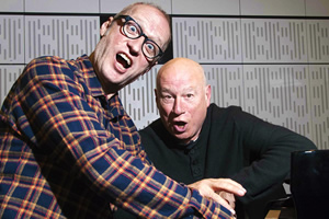 The Bonzo Dog Doo-Dah Band: Anarchy Must Be Organised. Image shows from L to R: Adrian Edmondson, Neil Innes. The Bonzo Dog Doo-Dah Band: Anarchy Must Be Organised. Image shows from L to R: Adrian Edmondson, Neil Innes.