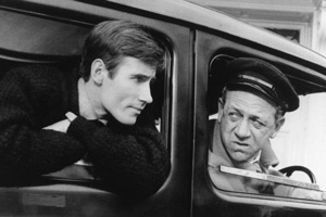 Carry On Cabby. Image shows from L to R: Jeremy (Jim Dale), Charlie Hawkins (Sid James). Copyright: Peter Rogers Productions / Studio Canal. Carry On Cabby. Image shows from L to R: Jeremy (Jim Dale), Charlie Hawkins (Sid James). Copyright: Peter Rogers Productions / Studio Canal.