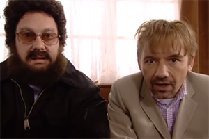 Catterick. Image shows from L to R: Chris (Vic Reeves), Carl (Bob Mortimer). Catterick. Image shows from L to R: Chris (Vic Reeves), Carl (Bob Mortimer).