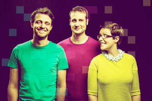Domestic Science. Image shows from L to R: Steve Mould, Matt Parker, Helen Arney. Domestic Science. Image shows from L to R: Steve Mould, Matt Parker, Helen Arney.
