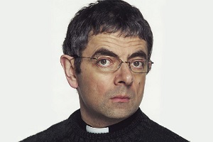God's Work. Rowan Atkinson. Copyright: Hat Trick Productions. God's Work. Rowan Atkinson. Copyright: Hat Trick Productions.