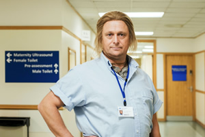 Hospital People. Ian D Montfort (Tom Binns). Copyright: Roughcut Television. Hospital People. Ian D Montfort (Tom Binns). Copyright: Roughcut Television.