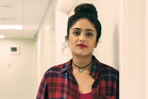 Hospital People. Shaz Dutta (Mandeep Dhillon). Copyright: Roughcut Television. Hospital People. Shaz Dutta (Mandeep Dhillon). Copyright: Roughcut Television.